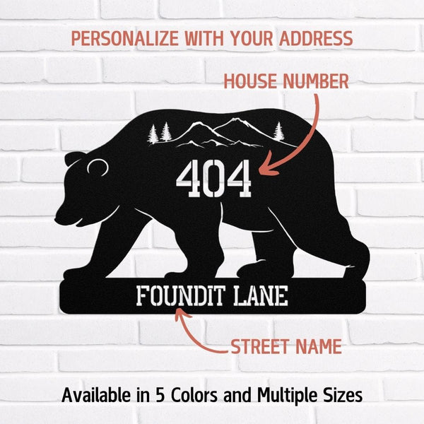 Address 2 Metal Sign Uber Elegant